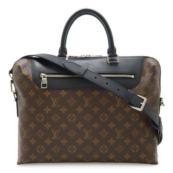 Louis Vuitton Monogram Macassar PDJ Porte Clement Jules NM Business Bag - Picture 1 of 9